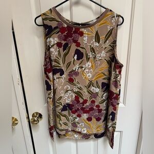 LOFT Sleeveless Floral Top